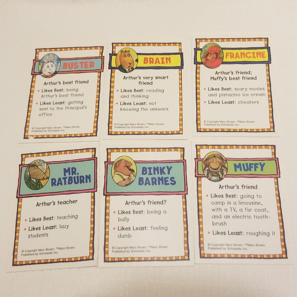 12 fun vtg Marc Brown's Arthur cards - Picture 6 of 9